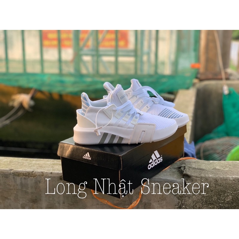 Giày EQT Fullbox cao cấp màu trắng xanh nam nữ