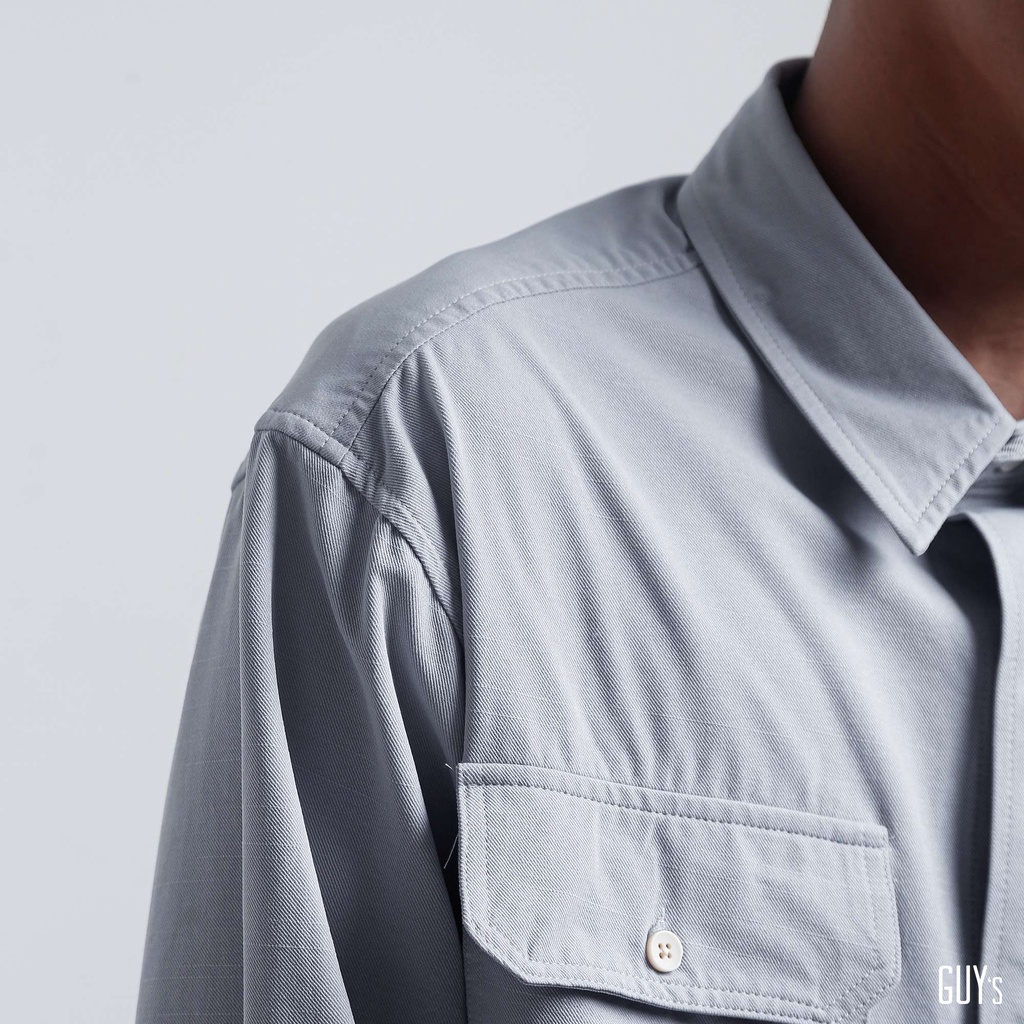 [HÀNG THIẾT KẾ] Áo sơ mi Button Shirt GUY's Closet, chất liệu kaki, thấm hút mồ hôi tốt
