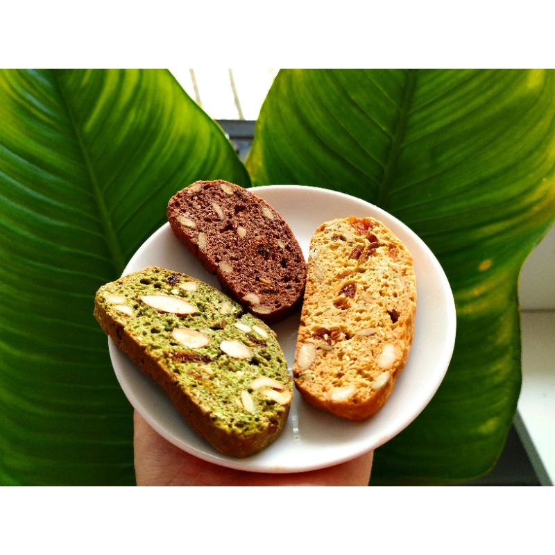 Bánh Ăn Kiêng BISCOTTI 3 vị thơm ngon