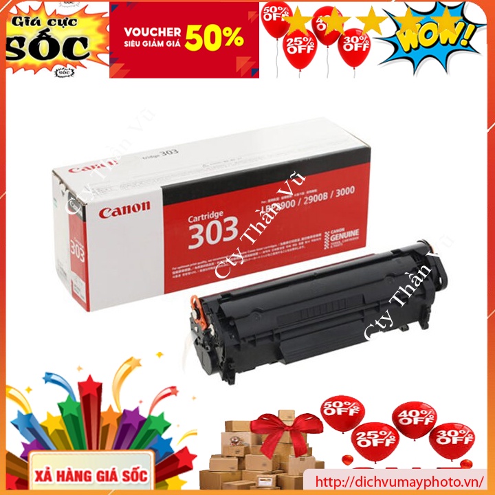 Hộp mực Canon 303 cho máy in Canon 2900 hàng mới chính hãng