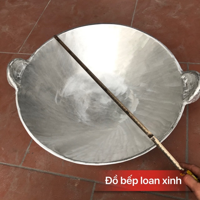 Chảo trũng gang trắng 52 cm ,57 cm