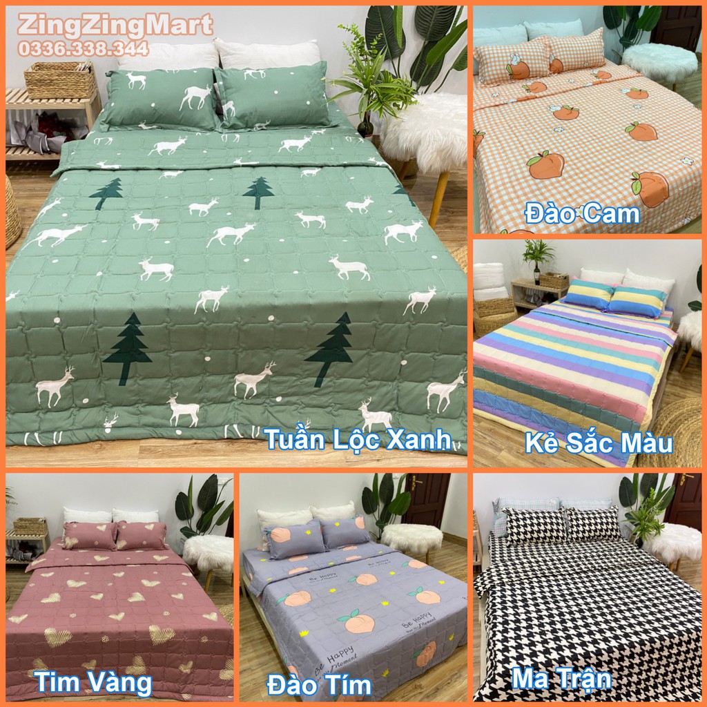 [GIÁ HỦY DIỆT] Bộ 5 Món Chăn Hè Thu Ga Gối Cung hoàng đạo (Inbox Chọn Mẫu) | BigBuy360 - bigbuy360.vn