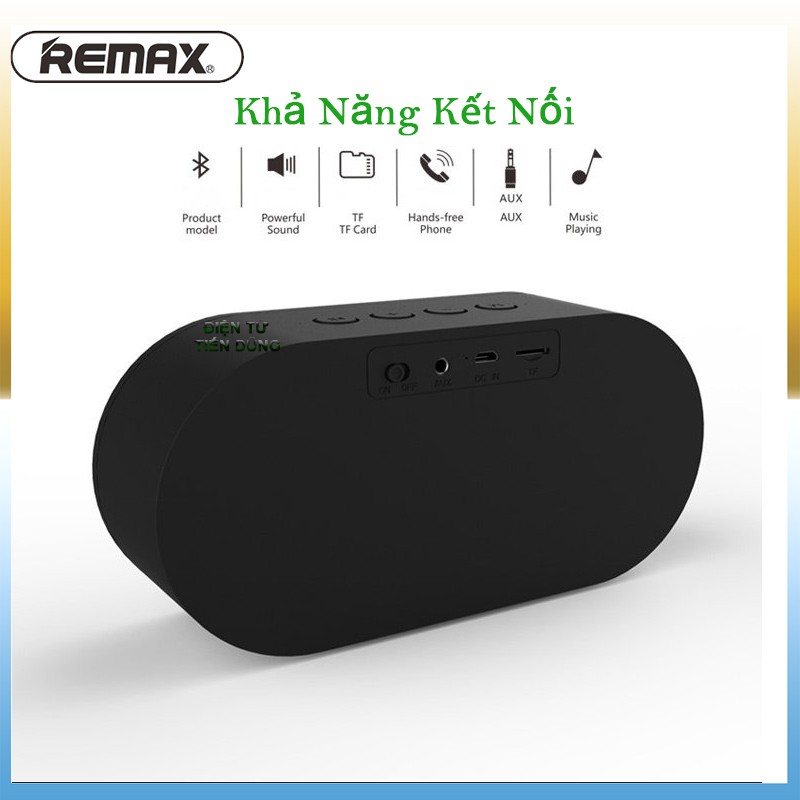 [Mã 154ELSALE2 giảm 7% đơn 300K] Loa Bluetooth Remax RB M11 bọc vải hỗ trợ thẻ nhớ và cổng AUX 3.5