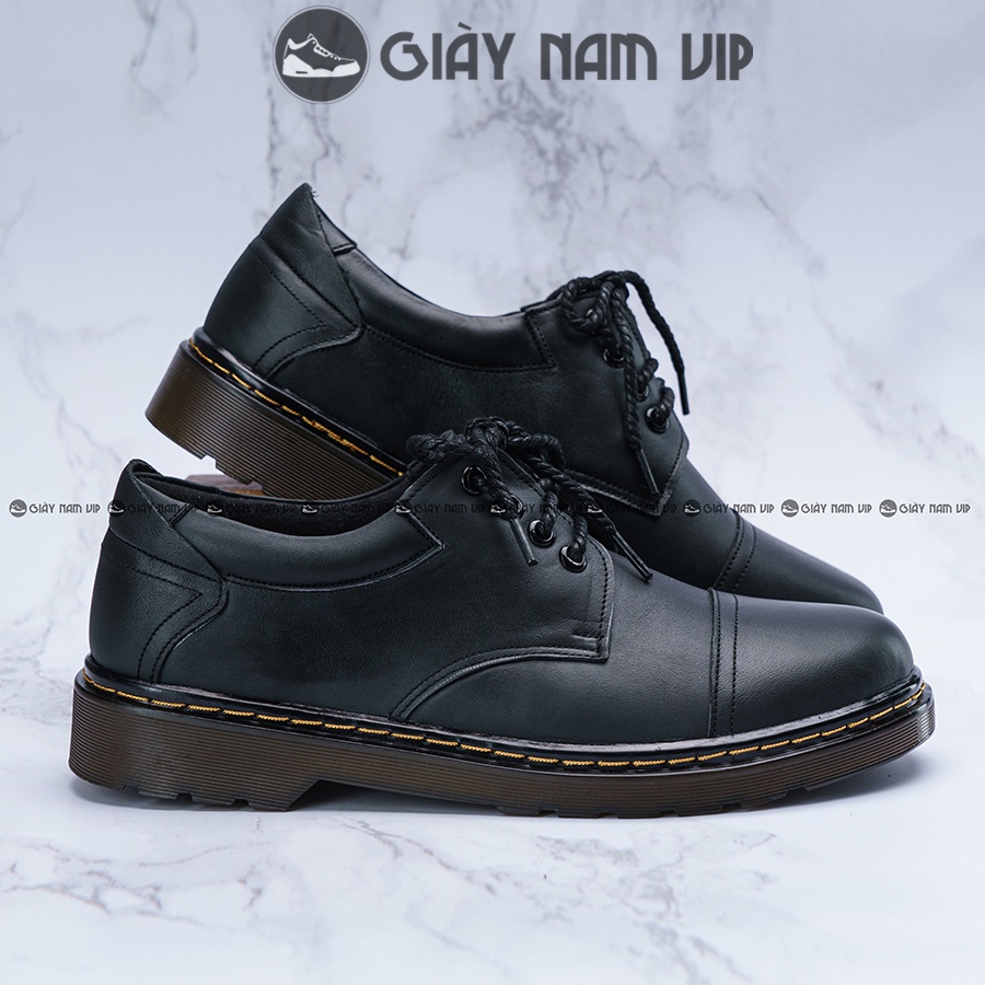 Giày Đốc Nam Cao Cấp Da Bò Cổ Thấp Phong Cách GIAYNAMVIP Giày Thời Trang Nam Hàn Quốc Giá Rẻ GVN03