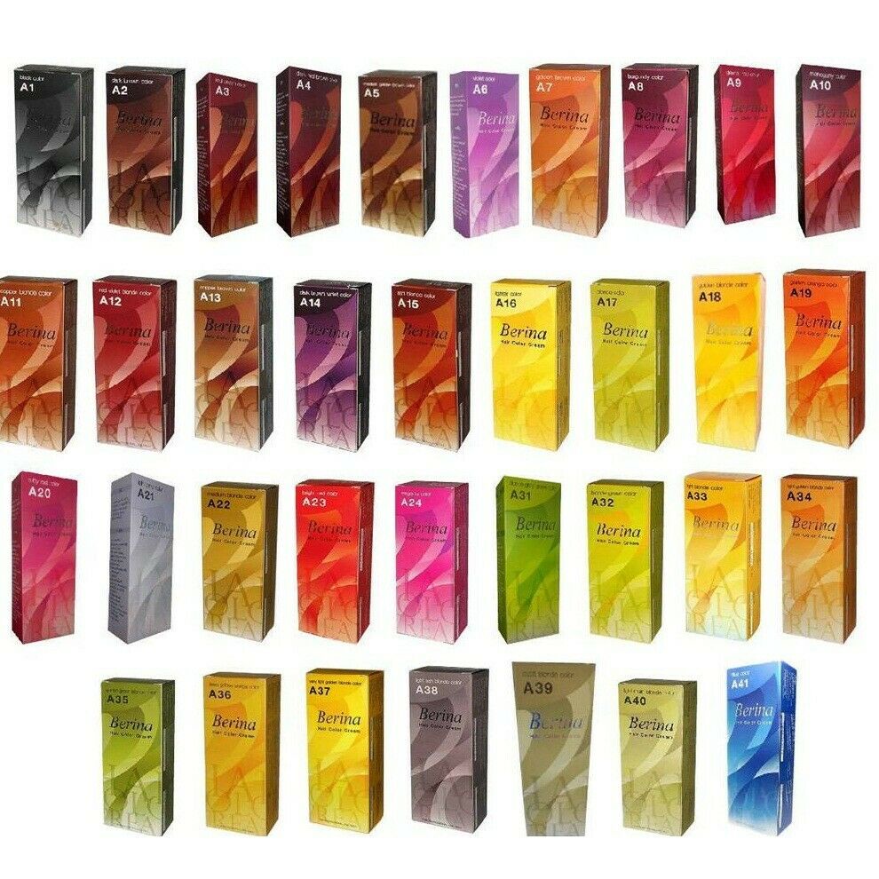 1 chai Thuốc Nhuộm Tóc BERINA Thái Lan A1/A2/A3/A4/A5/A7/A13