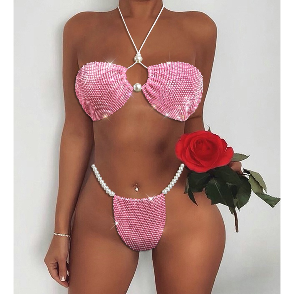 Bikini tam giác DUNEA đính đá thời trang gợi cảm cho nữ