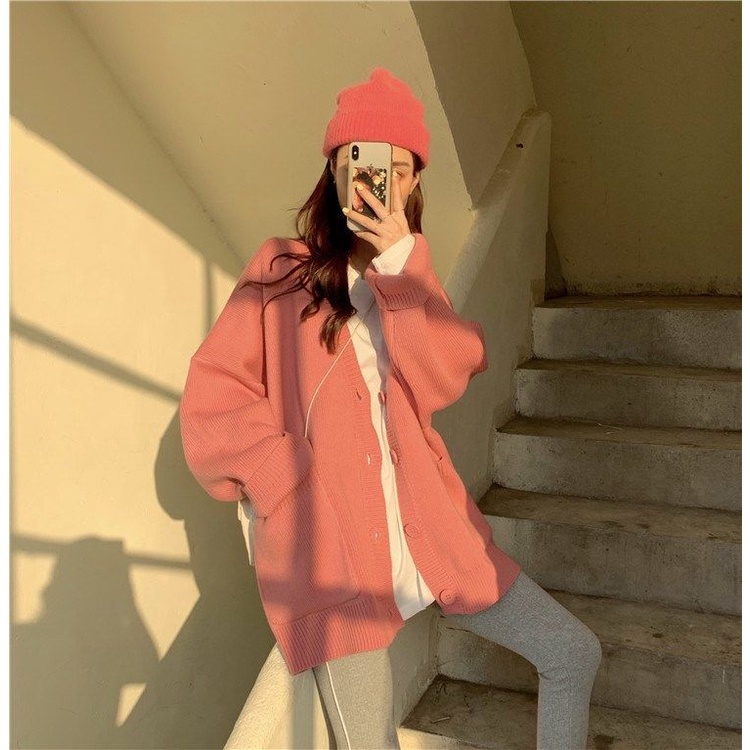 Áo Len Tay Dài Phong Cách Hàn Quốc Xinh Xắn Cho Nữ