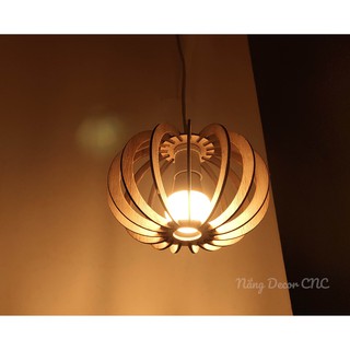 ĐÈN GỖ TREO TRANG TRÍ MỘC MẠC