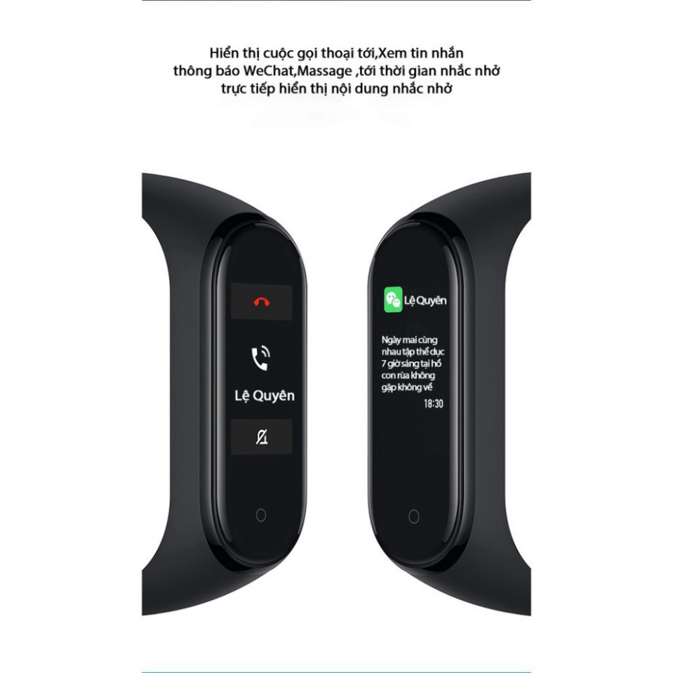 THANH LÝ XẢ KHO XiaoMi MiBand 4 đồng hồ thông minh band AI Màng hình 7 sắc Đo nhịp tim đo huyết bước chân app tập thể dụ