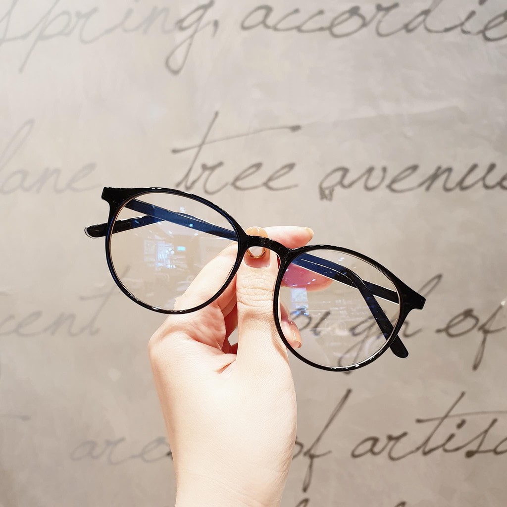 Mắt kính nam nữ giả cận mặt tròn chống ánh sáng xanh kiểu dáng cực teen trẻ trung- TATA