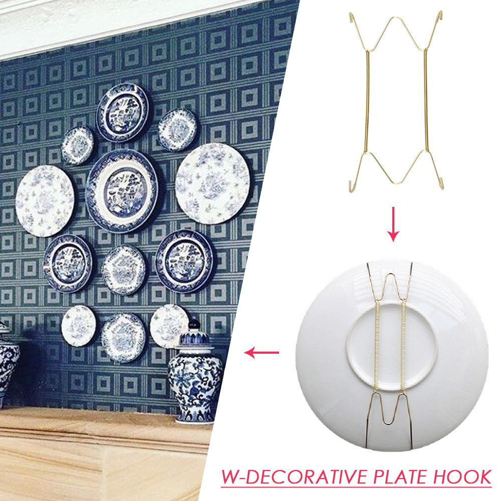 Giá Đỡ Lò Xo Dạng Chữ W Chuyên Dụng Cho Đĩa LLOYD|Móc Kẹp Trưng Bày Đĩa Gắn Tường Vô Hình Trang Trí Nhà Cửa