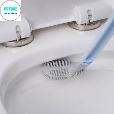 Chổi Cọ Toilet Silicon thông minh , Chổi Chà Rửa Nhà Vệ Sinh Bồn Cầu Gắn Tường