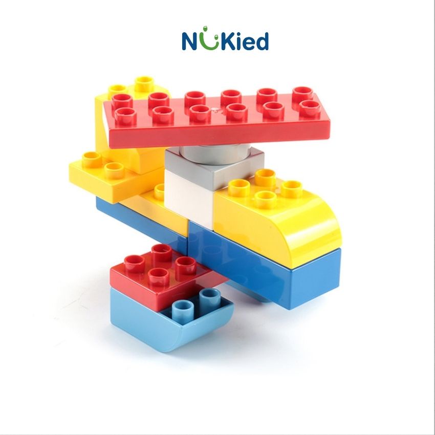 PK Lắp Ráp Xếp Hình Nhựa ABS Đồ Chơi Thông Minh Cho Bé - Mảnh Ghép Lớn Chắc Chắn - Nukied VN