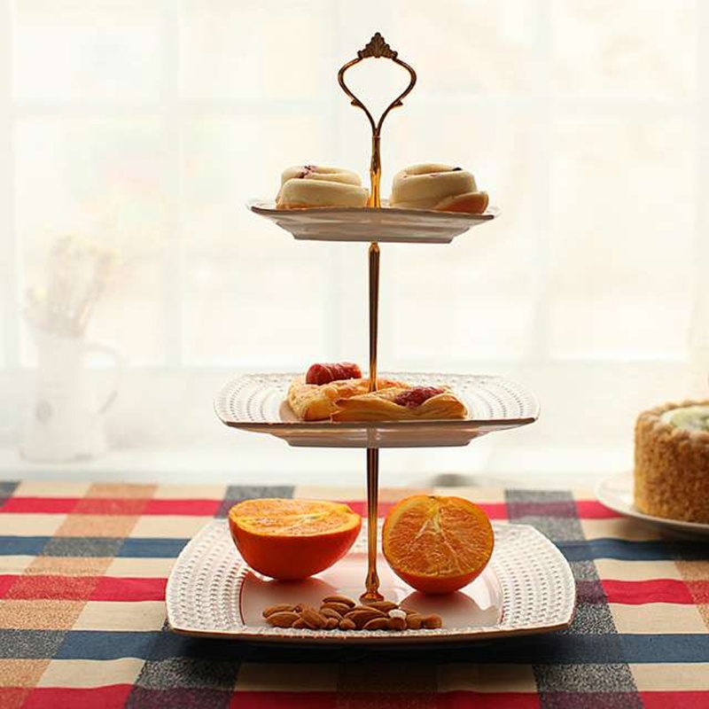 Giá Đỡ Trưng Bày Bánh Cupcake 2 Tầng Bằng Thép
