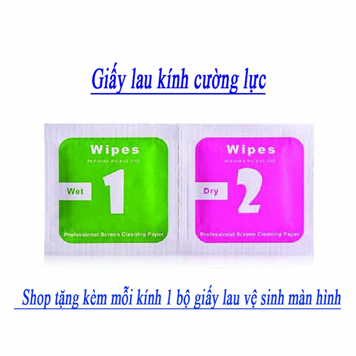 (combo ) Kính cường lực OPPO A12/ A52/ A72/ A92/ A92S/ A53/ A92/ A11/ A15 vàTặng kèm bộ giấy lau kính