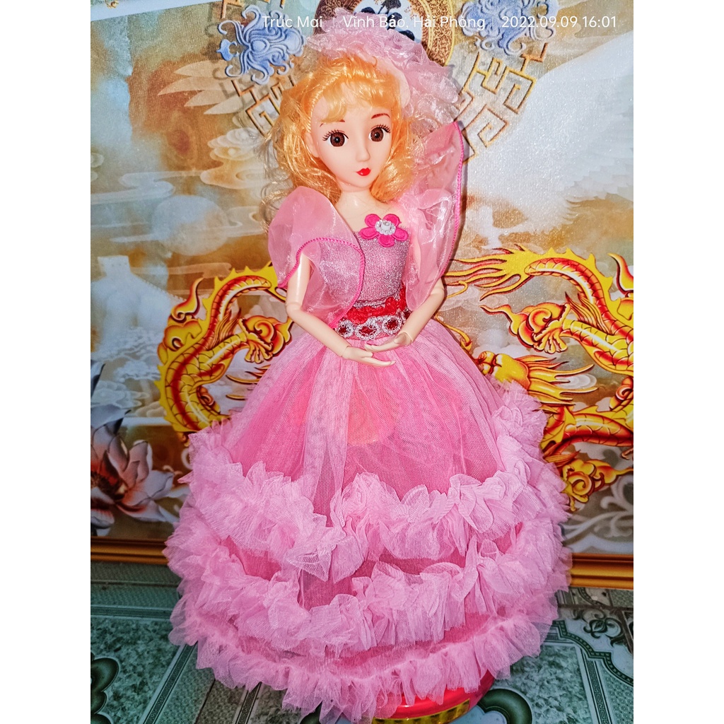 Búp Bê nàng tiên xinh đẹp 60cm có đèn 5D siêu đẹp tự di chuyển cao 60cm