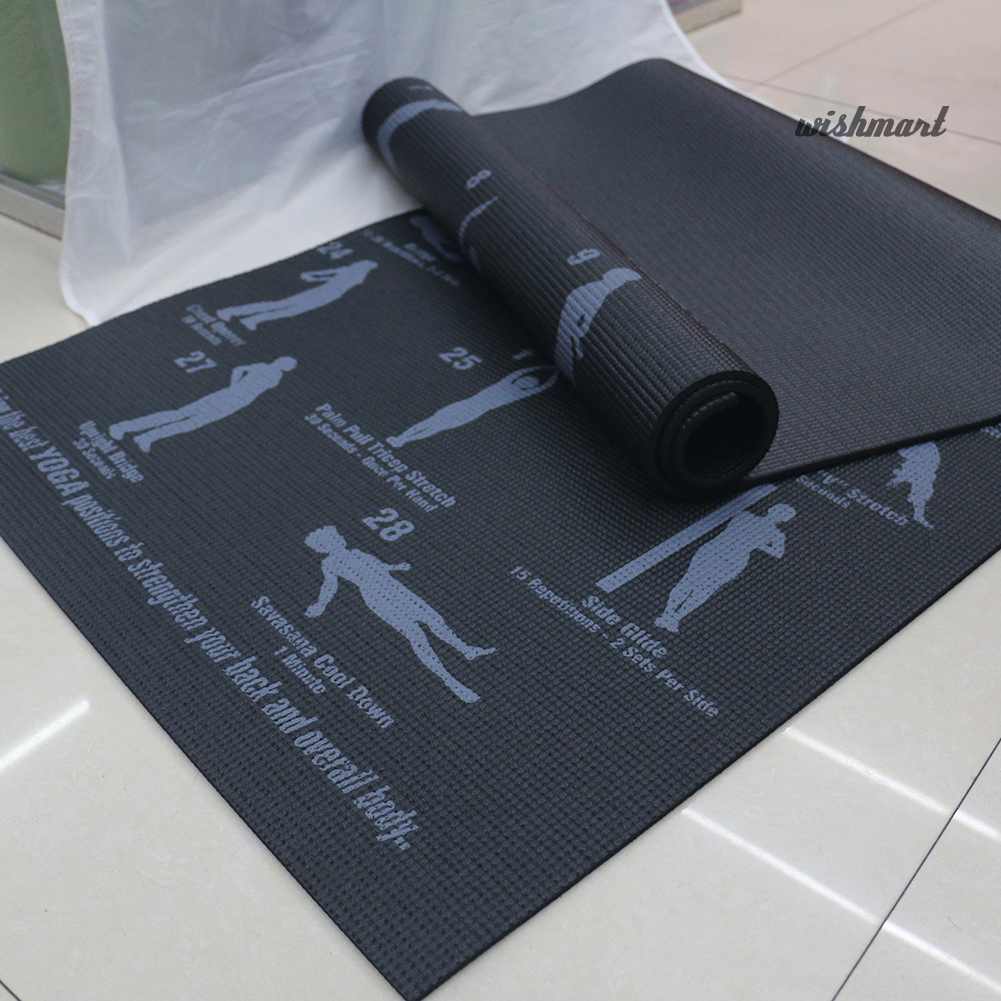 Thảm Tập Yoga Chống Trượt Bằng Nhựa Pvc Dày 6mm