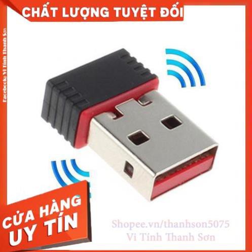 [Mã TH10KD20  hoàn đến10K xu] USB THU WIFI 802.11N CÓ ANTEN/KHÔNG ANTEN - Vi Tính Thanh Sơn