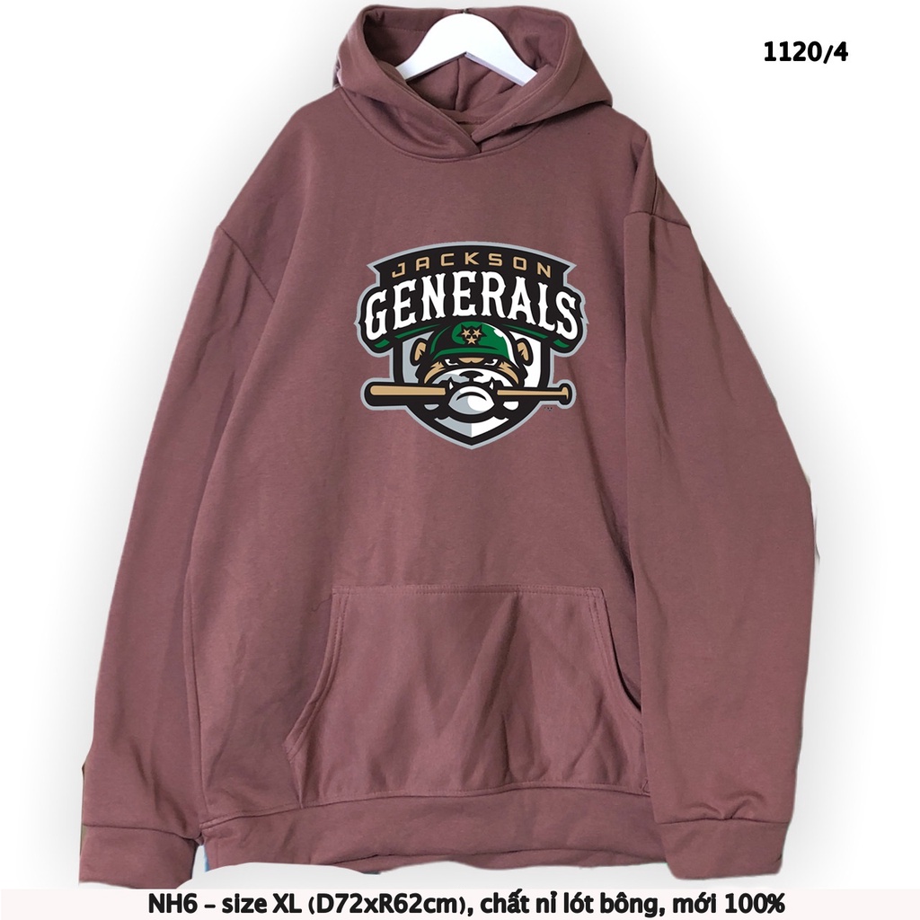 Áo Hoodie nữ, nam 2hand, chất dày, size XL/XXL - 160122-2