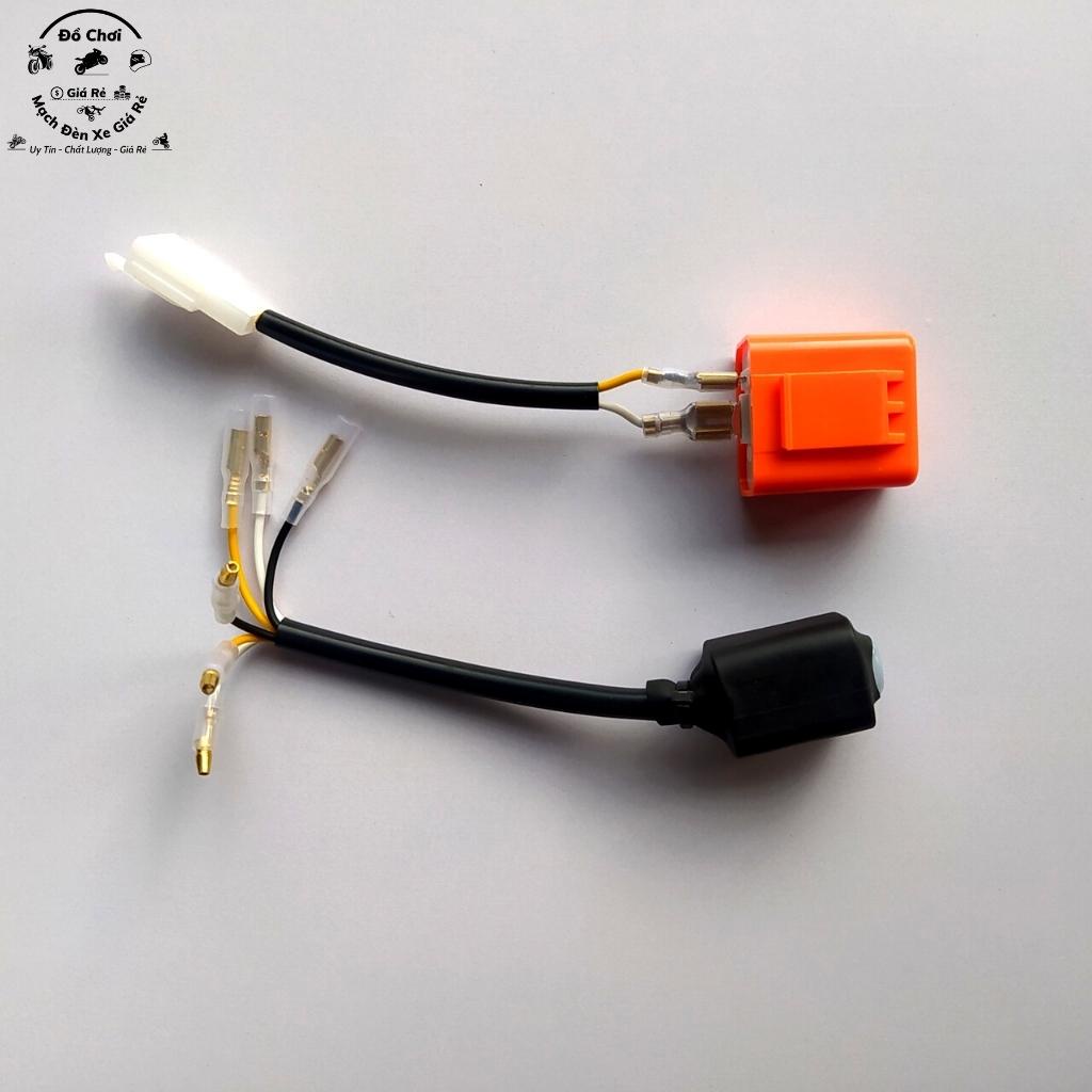 Mạch hazard cho vario, Mạch ưu tiên xe máy lắp như zin kèm cục chớp điện tử chỉnh nhanh chậm