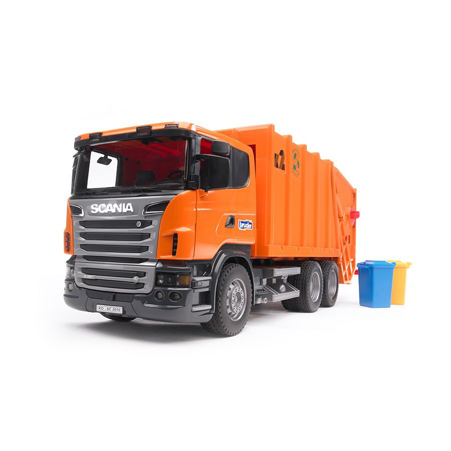 Đồ chơi xe mô hình Bruder - Đồ chơi dạng mô hình theo tỷ lệ thu nhỏ 1:16 Xe rác Scania - Mã SP BRU03560