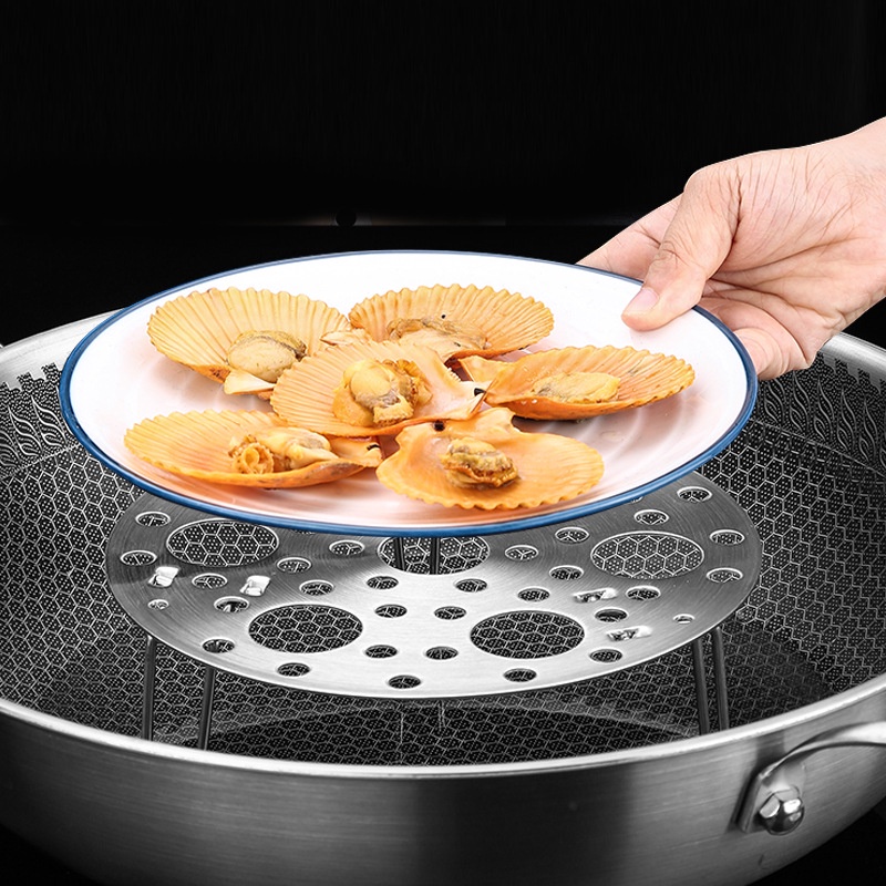 Khay hấp thức ăn bằng thép không gỉ 304 có thể gấp gọn tiện dụng