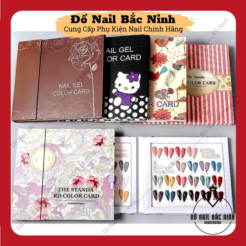 Sổ Gắn Móng Mẫu , Sổ Làm Bảng Màu Nail 120 Ô Tiện Lợi