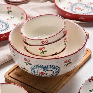 Bát tô cherry, bát đựng canh decor gôm sứ dùng đựng canh cơm cực xinh yêu