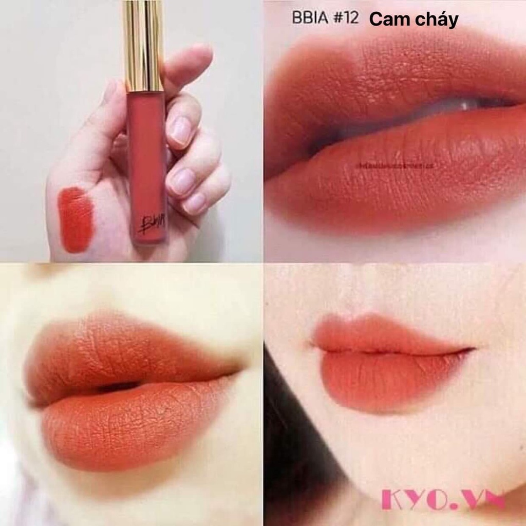 Son kem lì Bbia Last Velvet Lip Tint -Full màu chính hãng