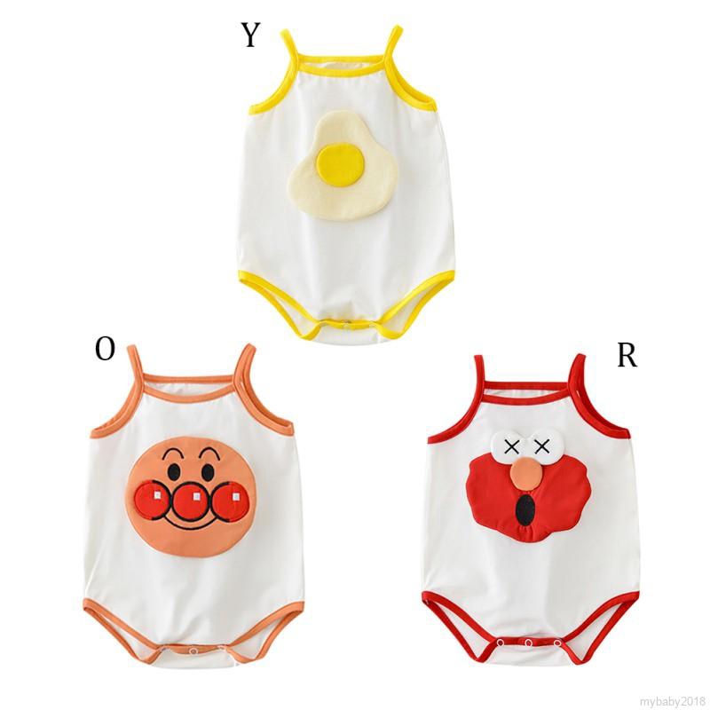 Bộ Bodysuit Một Mảnh Không Tay Dễ Thương Cho Bé Sơ Sinh