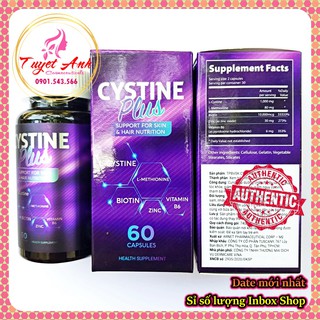 Cystine Plus - Viên uống đẹp da, giảm rụng, dưỡng tóc khỏe đẹp