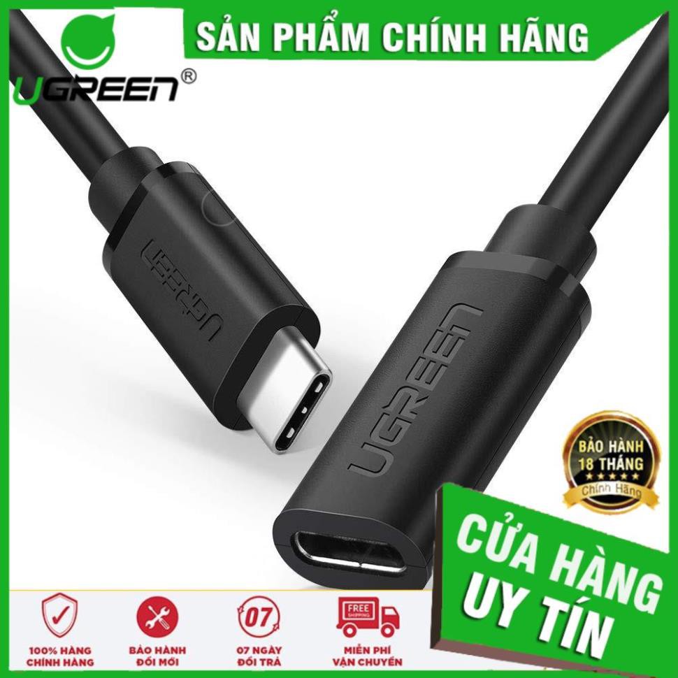 Cáp nối dài 0,5m Ugreen 40574 chuẩn USB Type C chính hãng ✔HÀNG CHÍNH HÃNG ✔