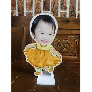 Set chibi bé 2 tuổi: Số 2 30cm - chibi 20cm