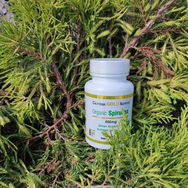 Tảo xoắn hữu cơ Organic Spirulina California Gold Nutrition