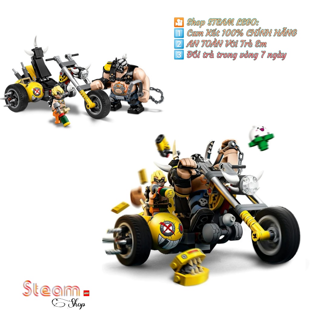 Đồ Chơi Lắp Ráp Kiểu LEGO's  Cho Bé Thông Minh Mô Hình Nhân Vật Hoạt Hình Overwatch Anh Hùng JunKrat & Roadhog 85035