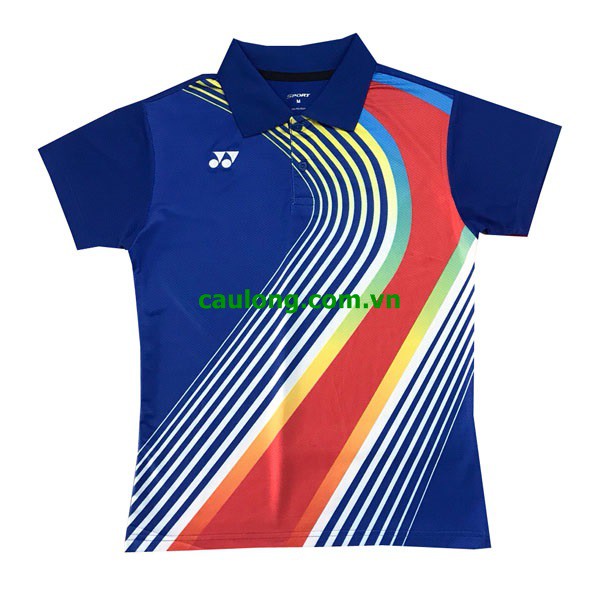 Áo Cầu Lông Nam Nữ Cổ Bâu Yonex 7777 Xanh Bích