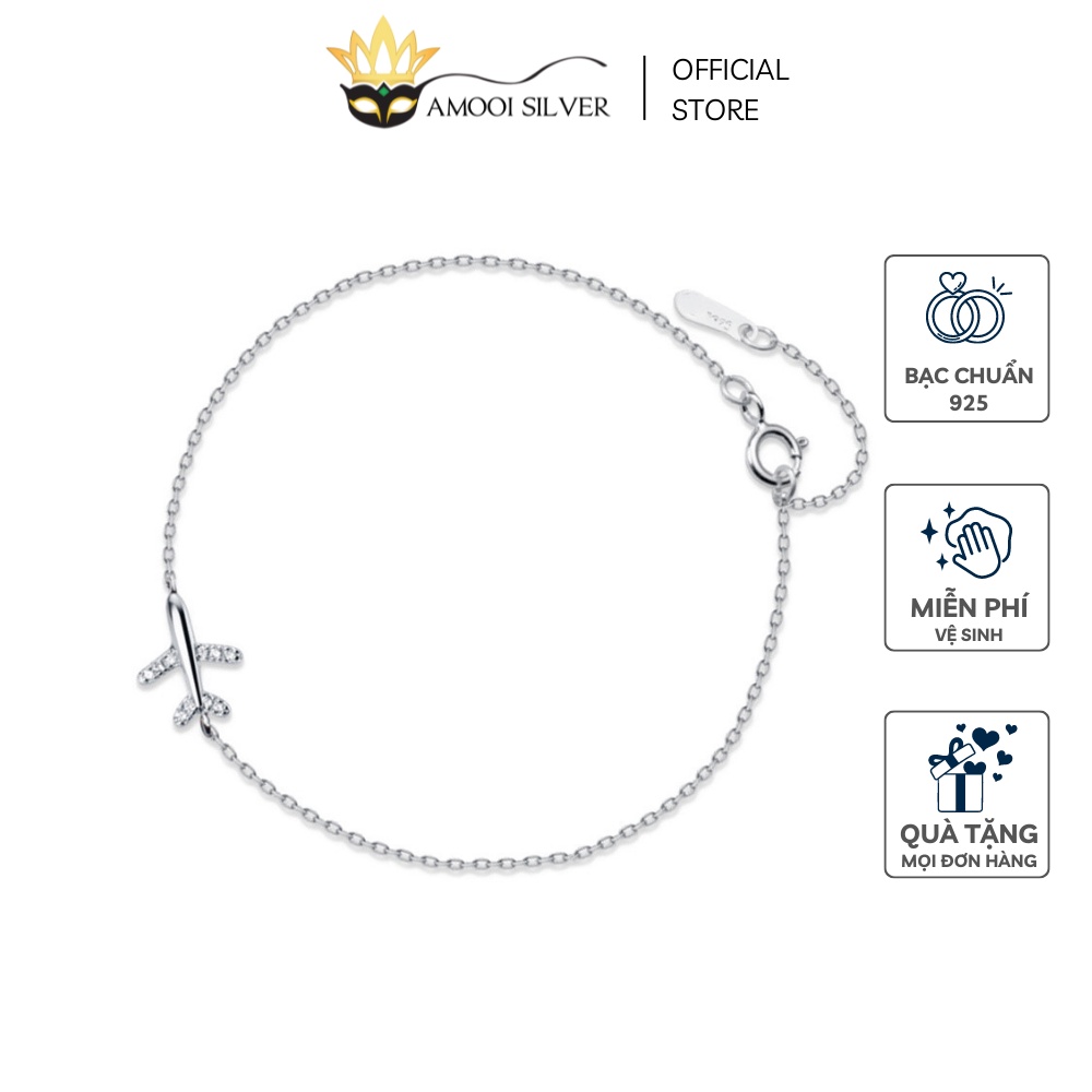 Lắc tay bạc S925 máy bay - Amooi Silver AT02