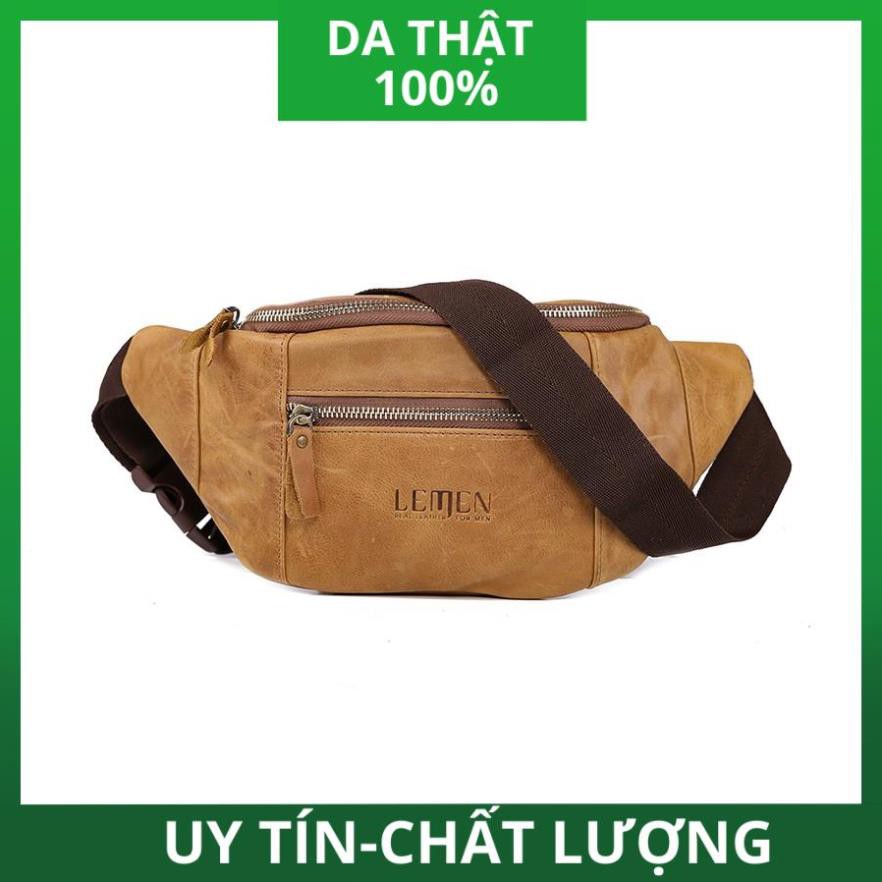[ HÀNG CAO CẤP ] Túi Đeo Chéo Bụng MCK Da Bò Thật Cao Cấp Thời Trang DB285 | BigBuy360 - bigbuy360.vn