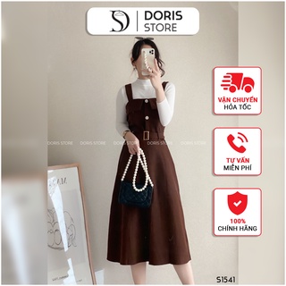 Váy yếm nhung tăm DORIS yếm1541