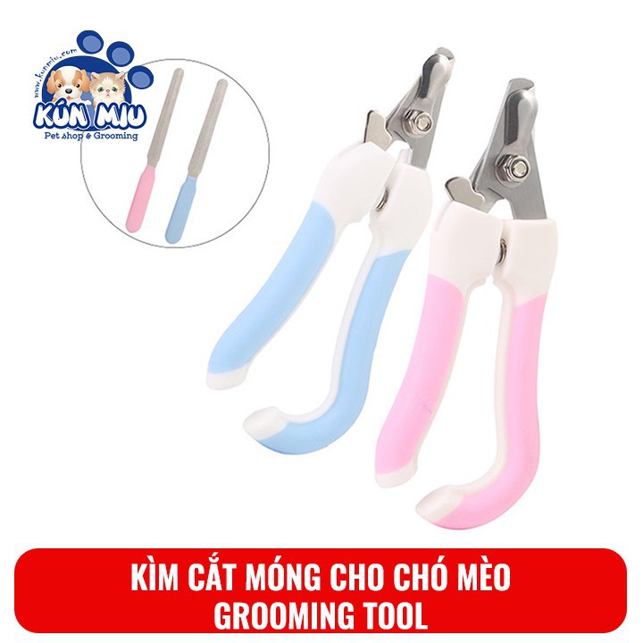 Bộ Kìm cắt móng và giũa chó mèo Kún Miu Grooming tool bấm móng cho thú cưng