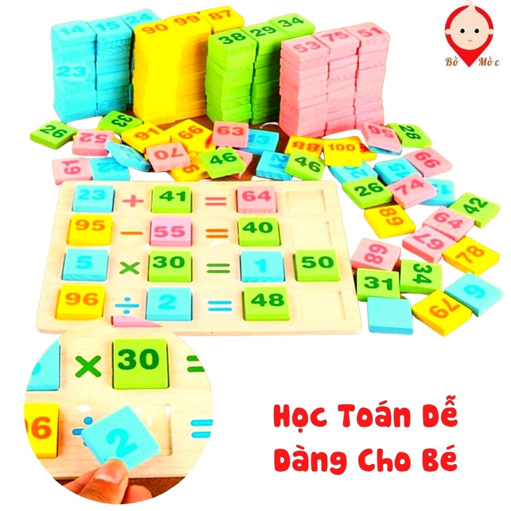 Đồ Chơi Domino Toán Học Kèm Que Tính 300 Chi Tiết Cho Bé Học Toán Kích Thích Trí Não - Shop Bố Mốc