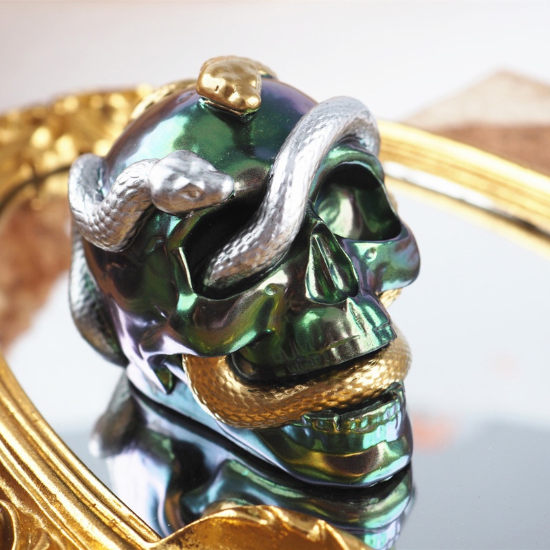 Khuôn Silicone Hình Đầu Lâu/Rắn Rắn Làm Trang Sức Thủ Công