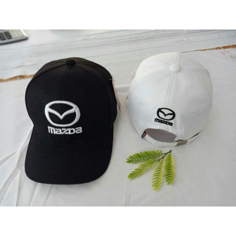 Mũ Lưỡi Trai Đen,Nón Lưỡi Trai Trắng ,Mũ  Kết Nam Nữ Đẹp, Thêu Logo Mazda Kiểu Dáng Thể Thao