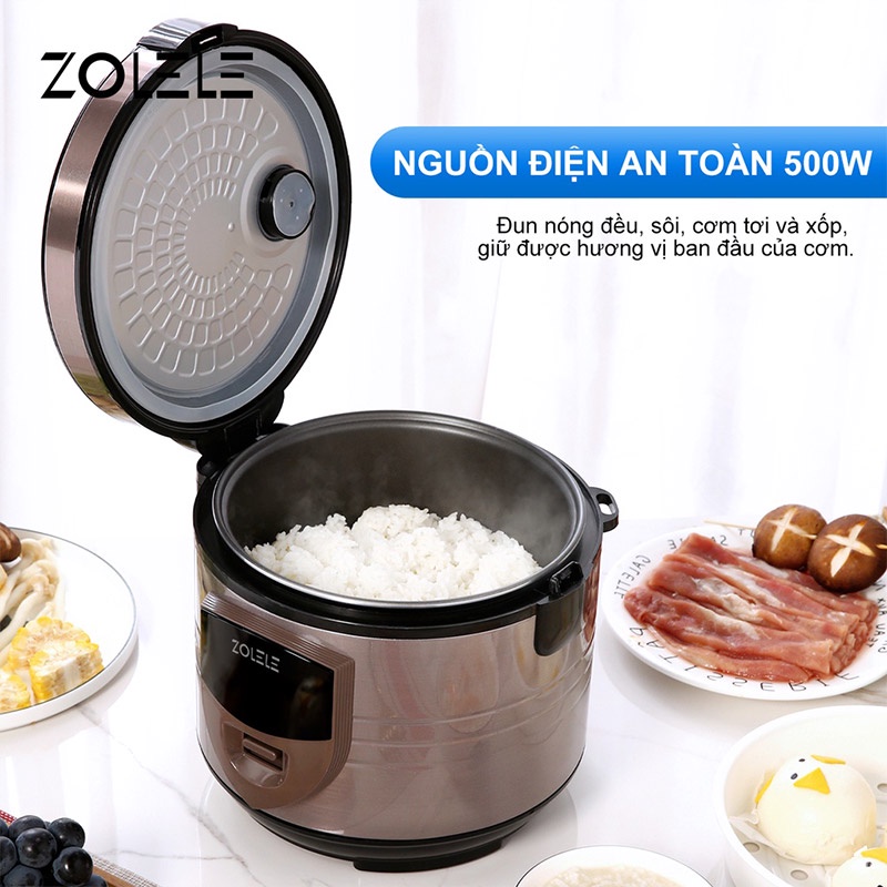 Nồi cơm điện ZOLELE ZB501 thông minh phù hợp cho gia đình 3-5 người 3L