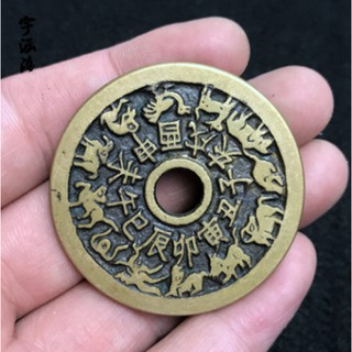 Đồng xu THÁI TUẾ 4.3cm/6cm(hóa giải tuổi,hướng nhà Phạm Thái tuế phong thủy...)