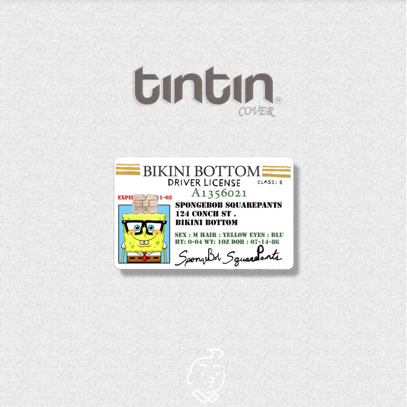 [Spongebob Driver License]- Card Custom 🏧