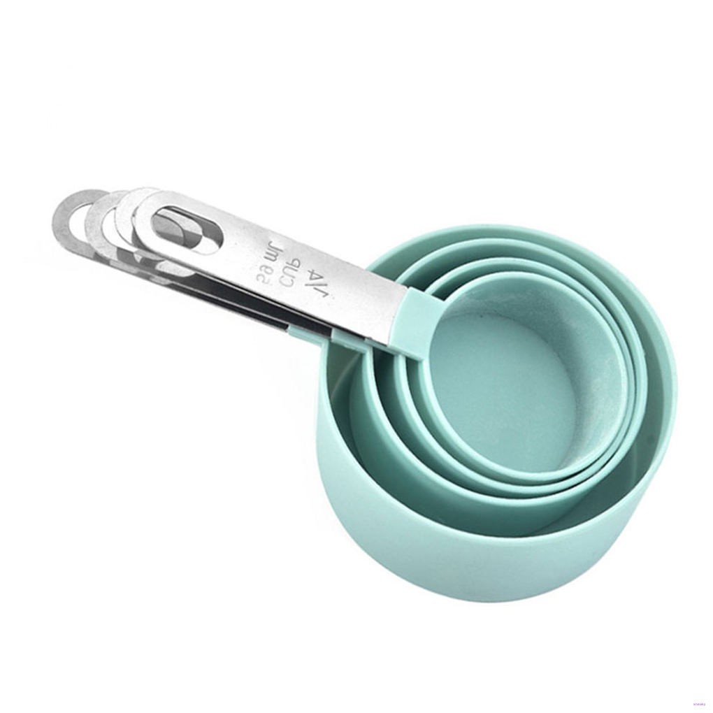 Set 4 Muỗng Đo Lường Bằng Thép Không Gỉ