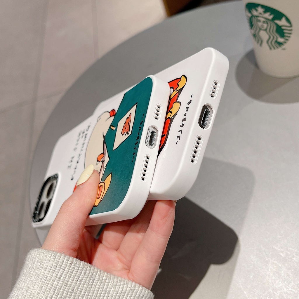 Ốp Điện Thoại Mềm Họa Tiết Chú Vịt Dễ Thương Cho iphone15pro ip14pro xs iphone11 12promax 13promax 11 12 13 14 15