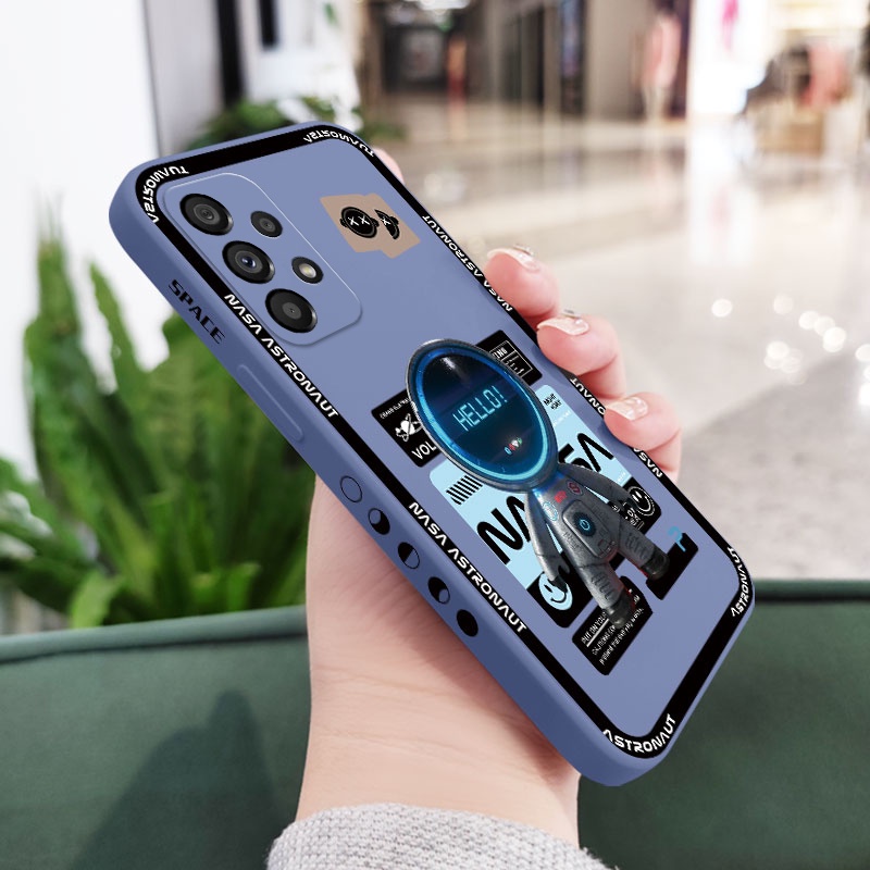 Ốp Điện Thoại Silicon Họa Tiết Phi Hành Gia Dành Cho Samsung Galaxy A73 A53 A33 A23 5G