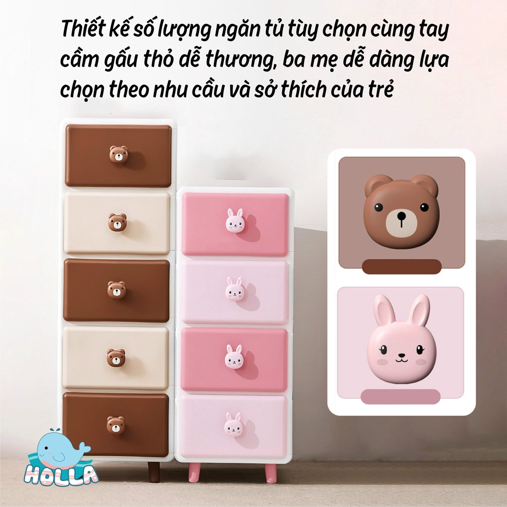 TỦ GẤU THỎ 4- 5 TẦNG HOLLA SASA HL-09171 HL-09172